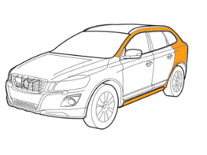 покраска кузова volvo xc40